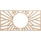 Ekena Millwork Hoover Wood Fretwork Pierced Ceiling Medallion, Alder, 38"W x 19"H x 14 1/4"ID x 1/4"T CMWP38X19X0250HOAL - alternate 1